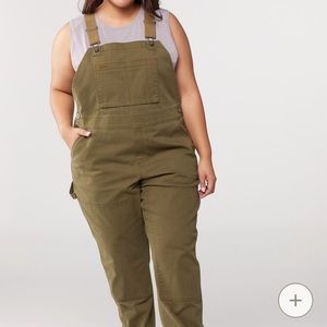 REI Co-op Trailsmith Overalls, Olive Green, Size 12